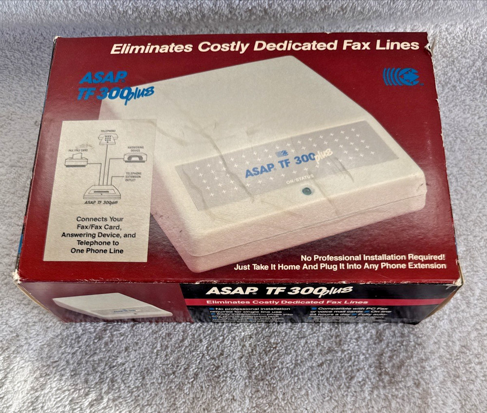 Command Communications ASAP TF 300Plus Automatic Phone Line Expander 1991