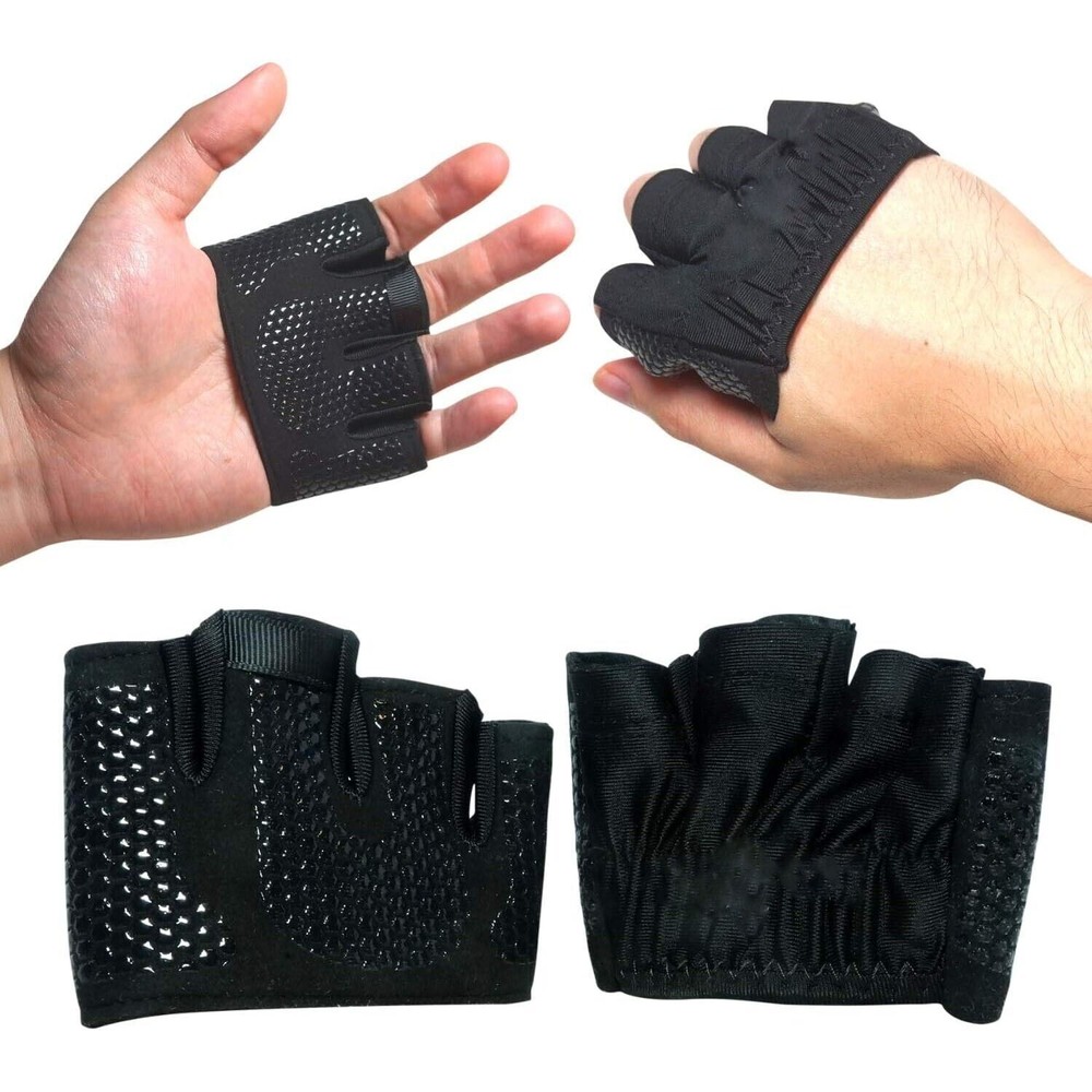 Workout, Pull Ups, Rowin Fabric Exercise Gloves for Heavy Weight Training