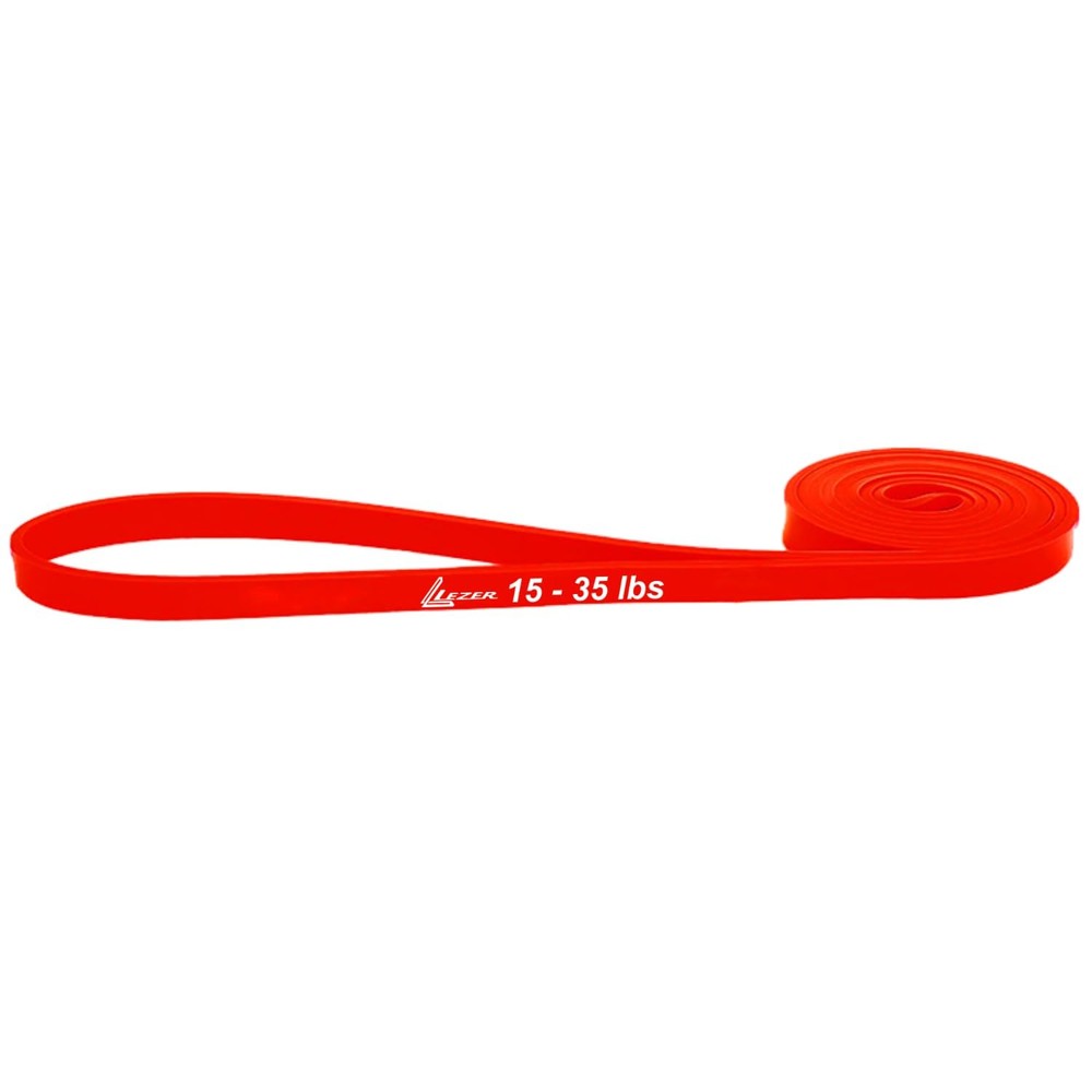 LEZER Resistance Band, Pull Up Bands, Exercise Workout 02 - Red