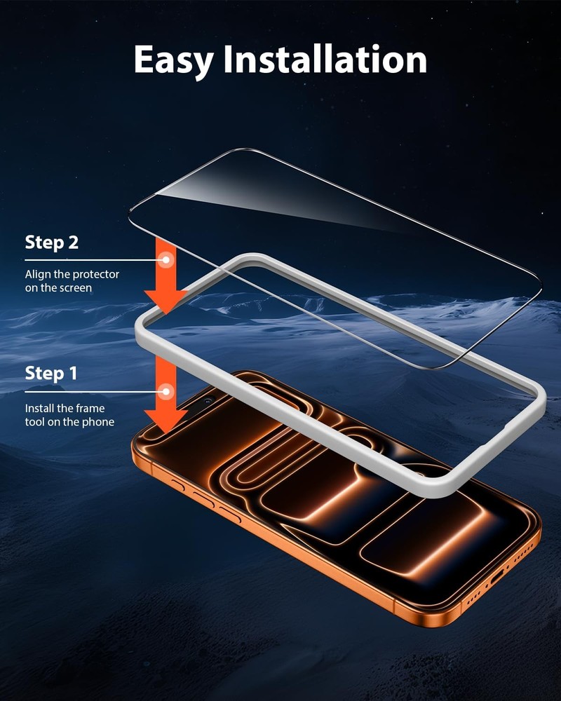 Mkeke 3 Pack Screen Protector for iPhone 17 17 Pro Max 6.9", Clear