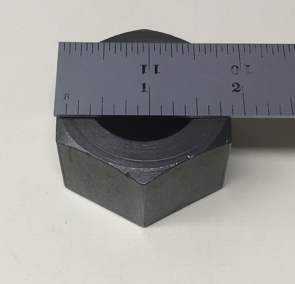 1-1/4" -12 Left Hand Thread Hex Nut Finished Fine Thread (1 Piece) 1.250