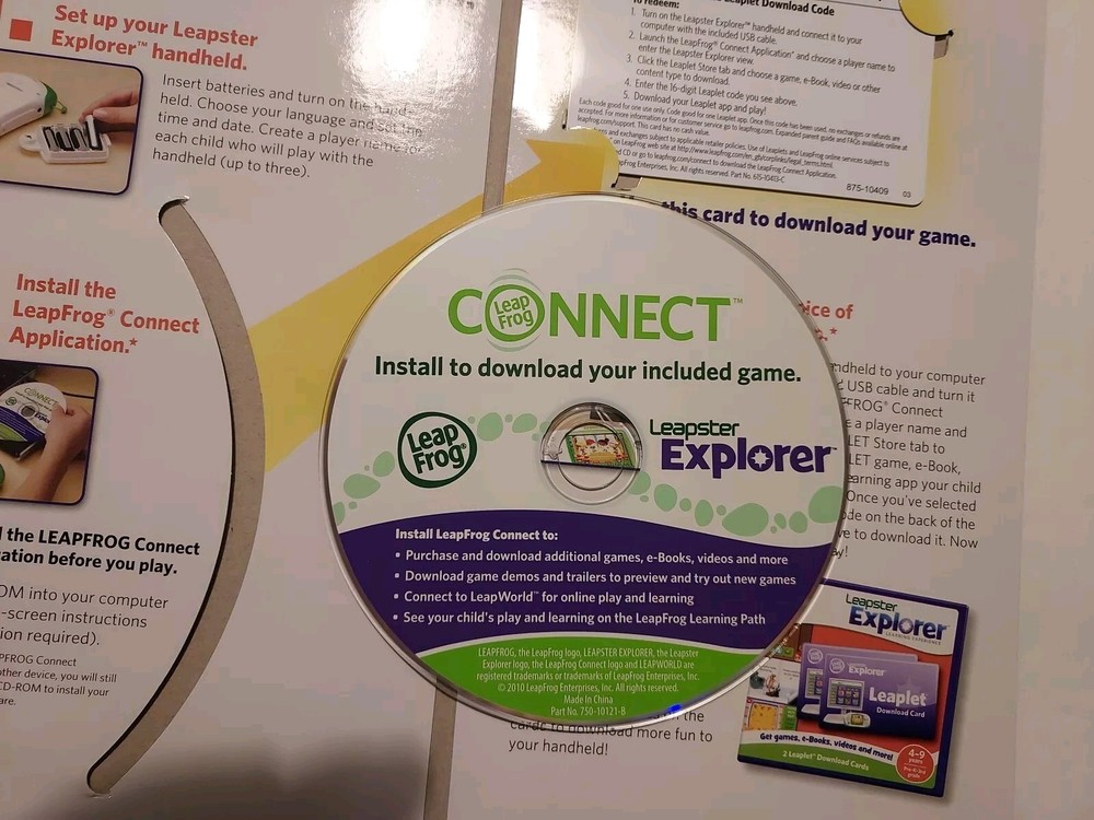 Leap Frog Leapster Learning Game System --Quick Start Guide----