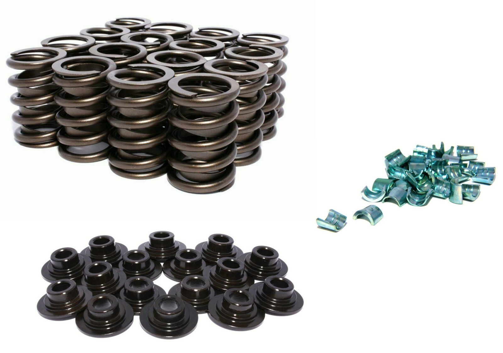 STAGE 3 Valve Springs+Retainers+LOCKS Kit Ford SB 289 302 351 up to .540 lift