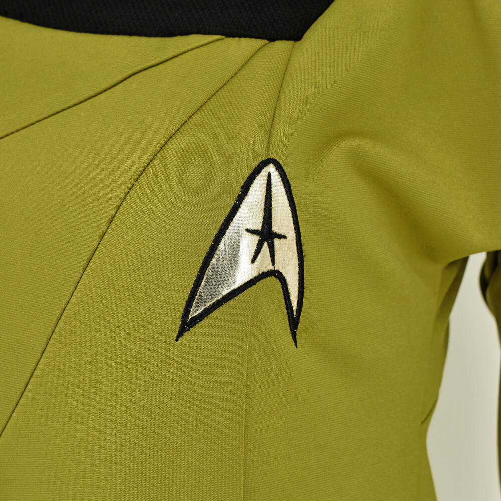 Cosplay TOS Female Duty Uniforms The Original Series Blue Gold Red Dress Costume