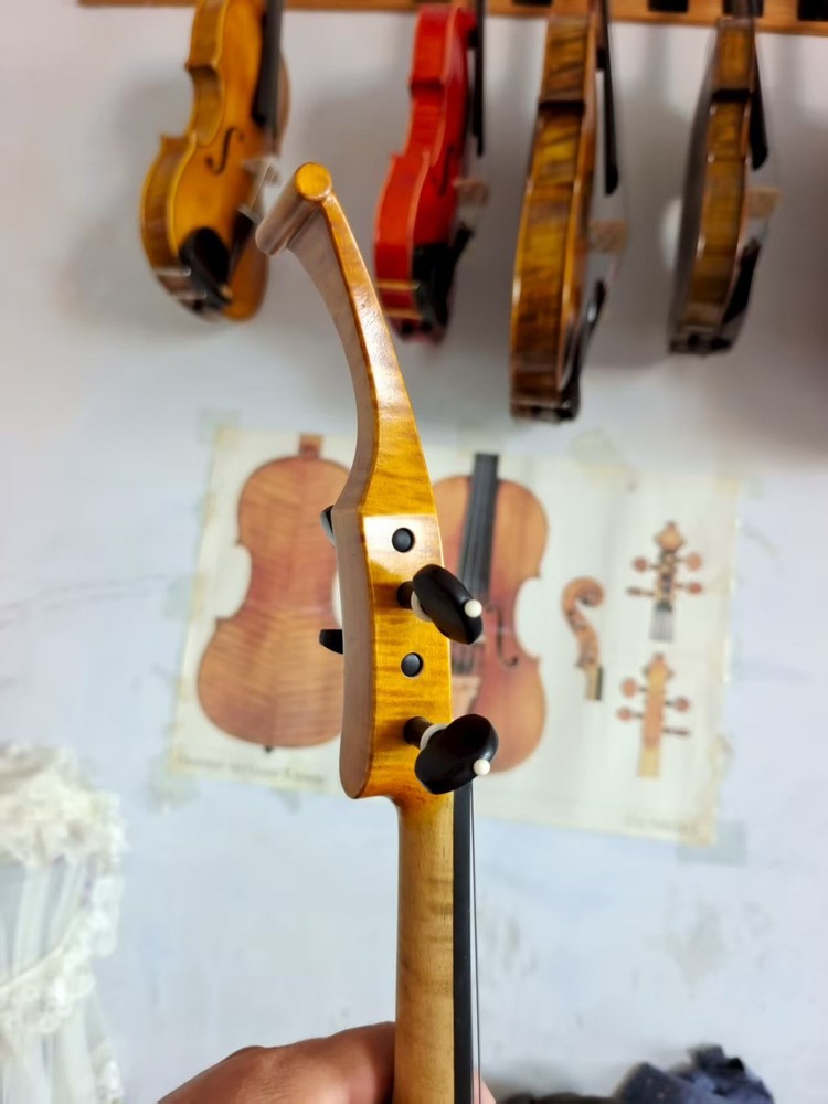 4/4 Violin Solid Flamed maple back spruce top hand Made nice sound