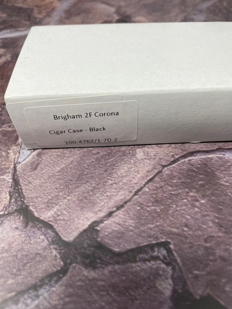 Brigham 2F Corona Cigar Case - Black