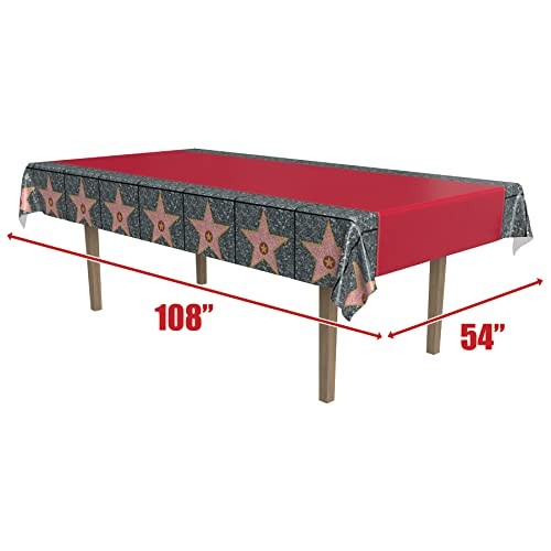 Red Carpet Star Tablecover Red Carpet "Star" Tablecover - 1 Pack