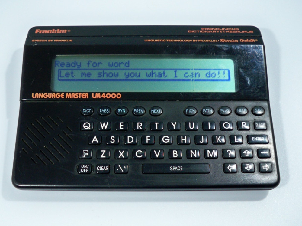 Franklin Language Master LM4000 Talking Dictionary Tested - See Description