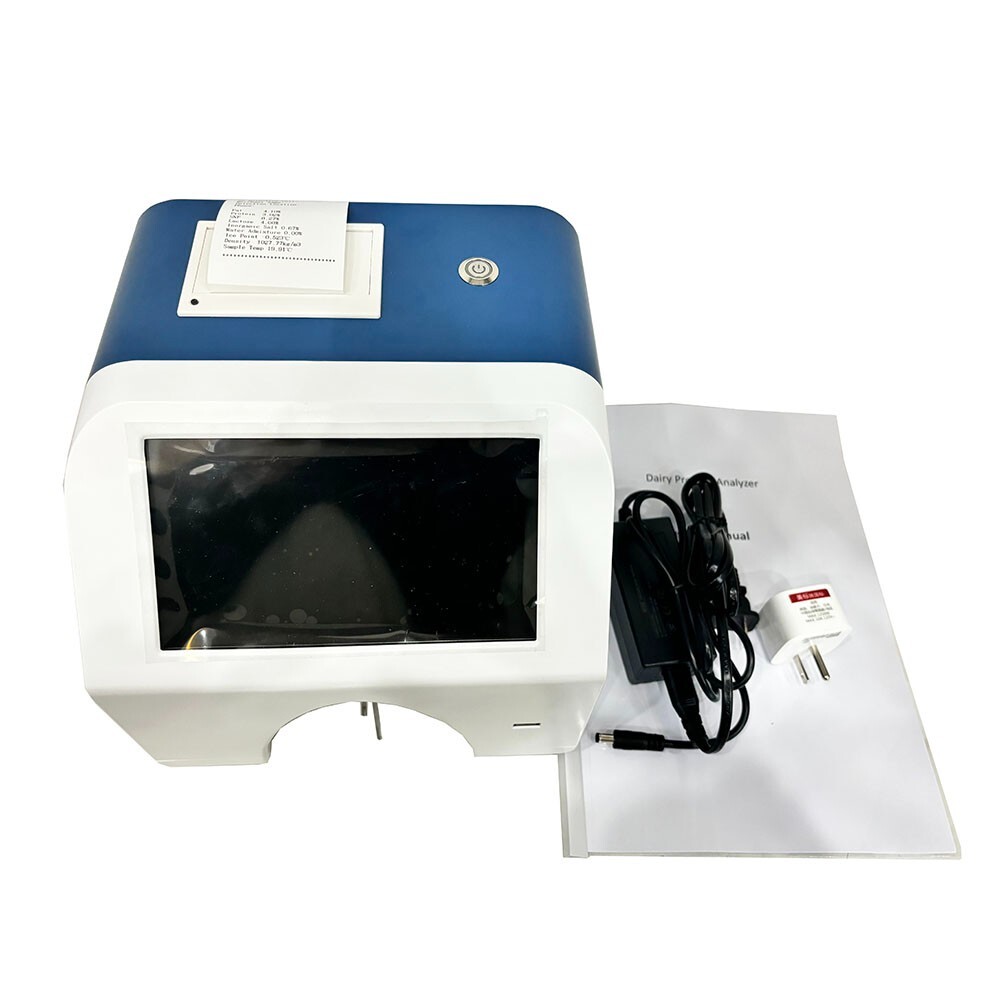 Precise Milk Analyzer with 9 Test Items 7-inch Touch Screen Thermal Printer