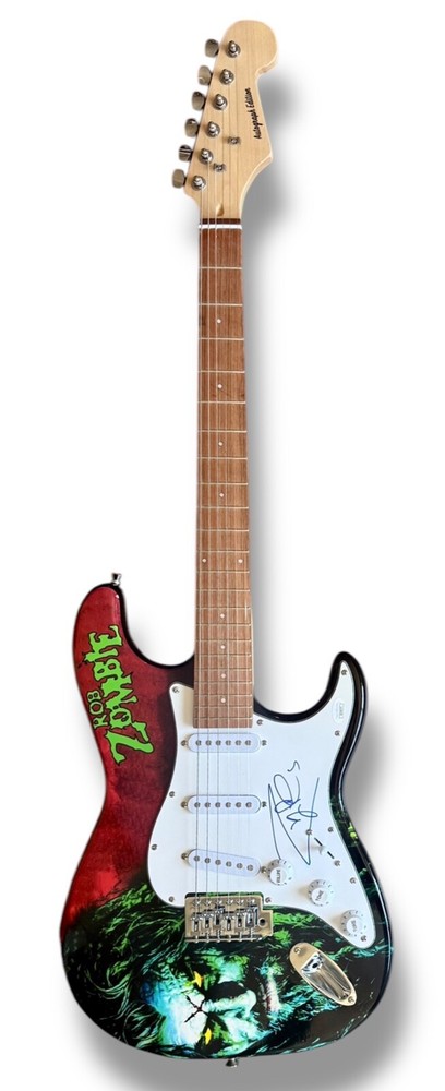 Rob Zombie Signed Guitar Custom Graphics JSA COA Hellbilly Deluxe
