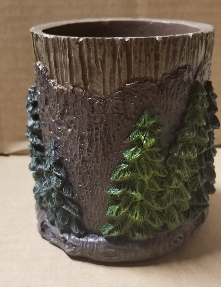 Rustic Timberland Deer Pencil Pen Brush Holder