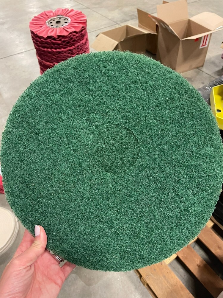 14" Green Scotchbrite Buffing Wheel