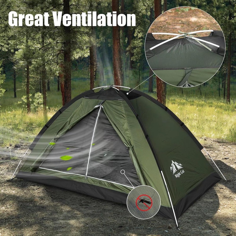 Versatile Backpacking Tent with Mesh Ventilation - Perfect for Kids & Scouts