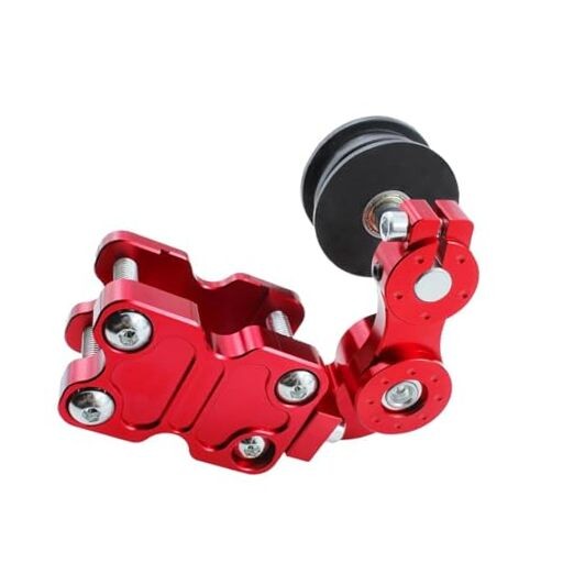 Universal Motorcycle CNC Chain Adjuster Tensioner Modified Accessories Red