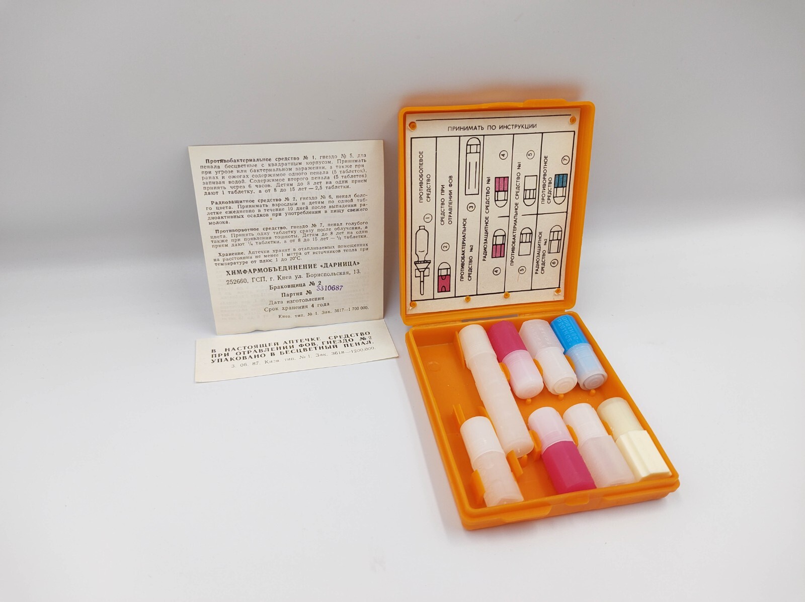 First Aid kit SOVIET USSR Army Medical box radiation protect Chernobyl STALKER