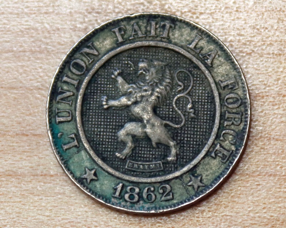 1862 Belgium 10 Centimes