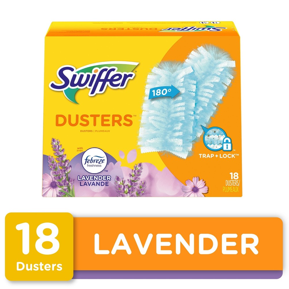 3 PACK Swiffer Dusters Refill, Feather & Microfiber Duster Alternative, Lavender