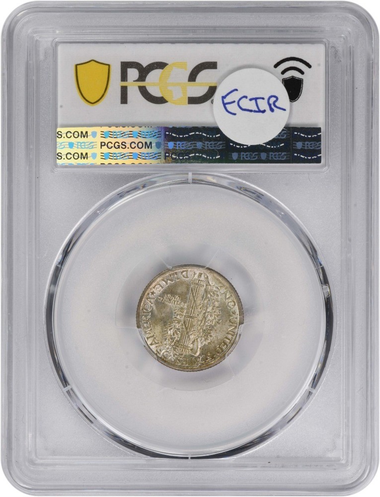 1916 Mercury Silver Dime MS64FB PCGS