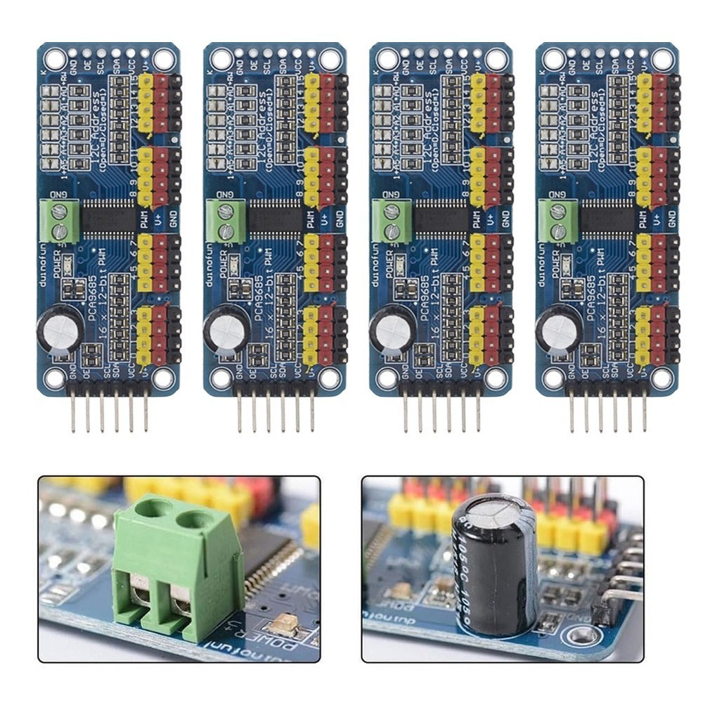 PCA9685 Module I2C Controller For Arduino Projects 3.3V MCU Compatible