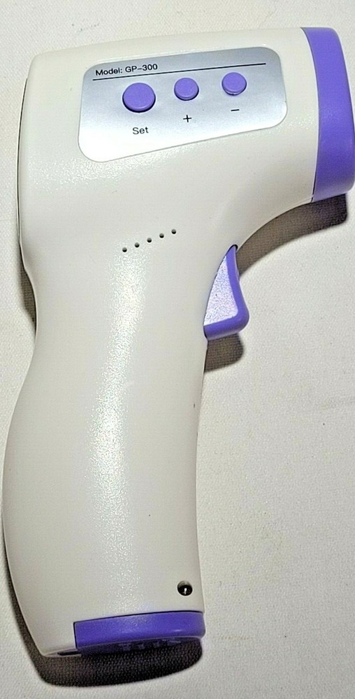 Infrared Forehead Thermometer ROHS Model GP-300 W/ Memory, Digital & Light