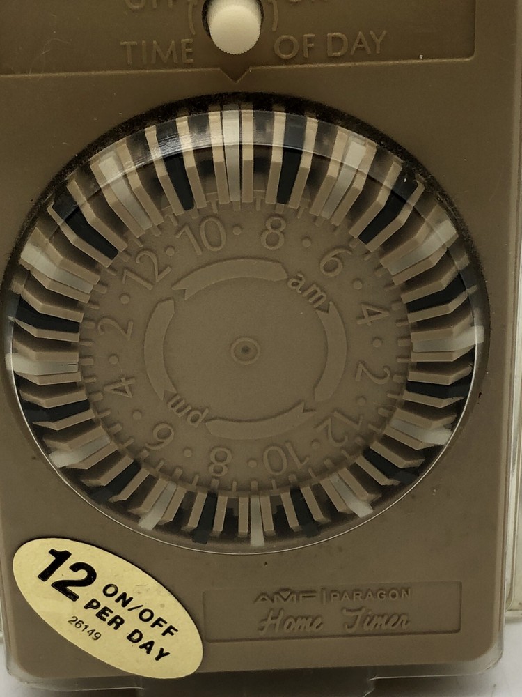 AMF PARAGON HOME LIGHTS APPLIANCE TIMER TIME COMMAND 12 - 24 HOUR