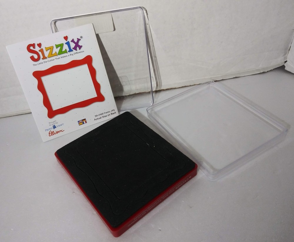 Sizzix 38-0166 Jelly Frame Rectangle Big Red Die EUC