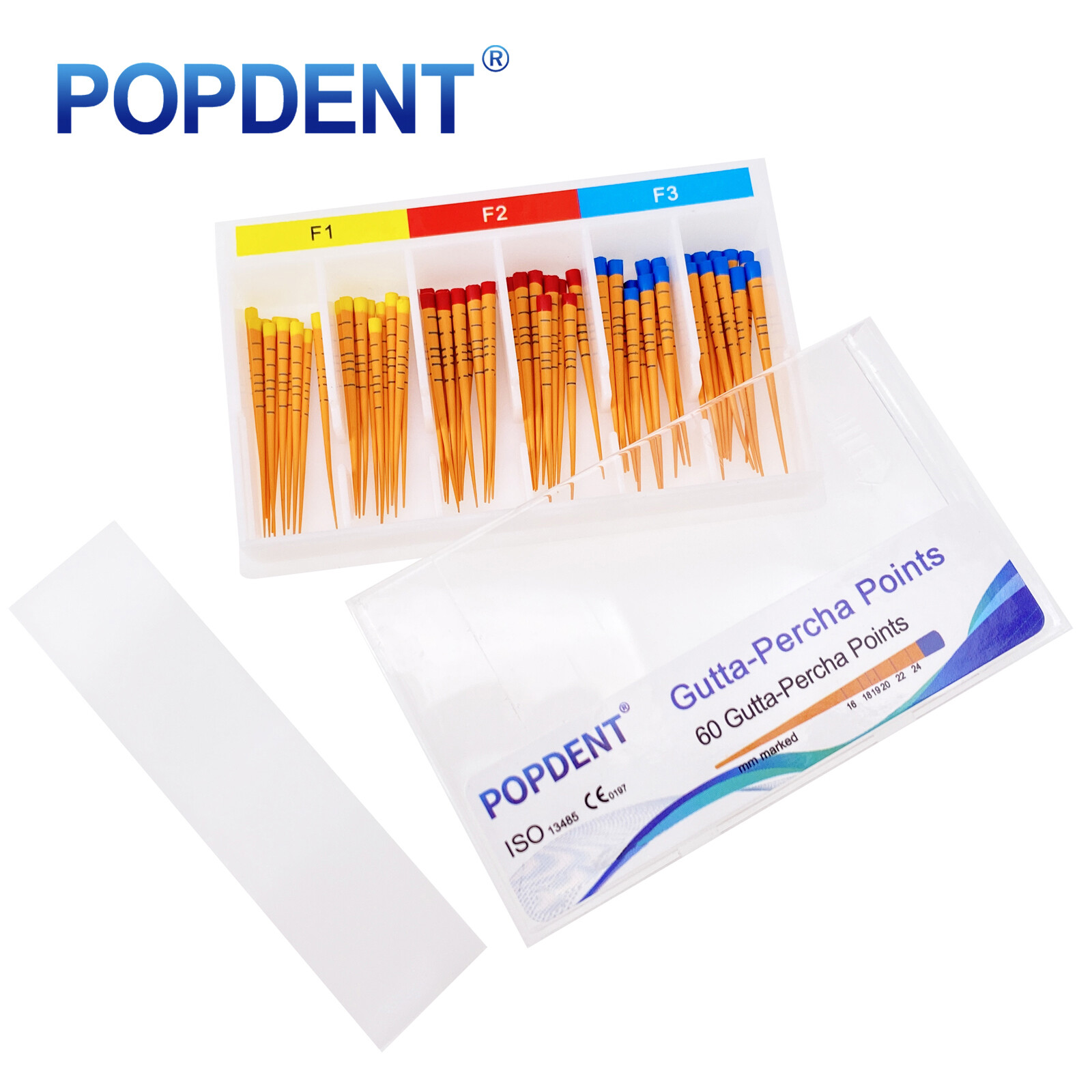 MM Mark Dental Endodontic Gutta Percha Point Taper F1,F2,F3 POPDENT