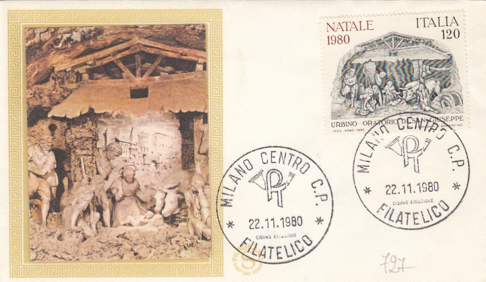 22/11/1980-1 FDC FIRST DAY "CHRISTMAS" (L727)