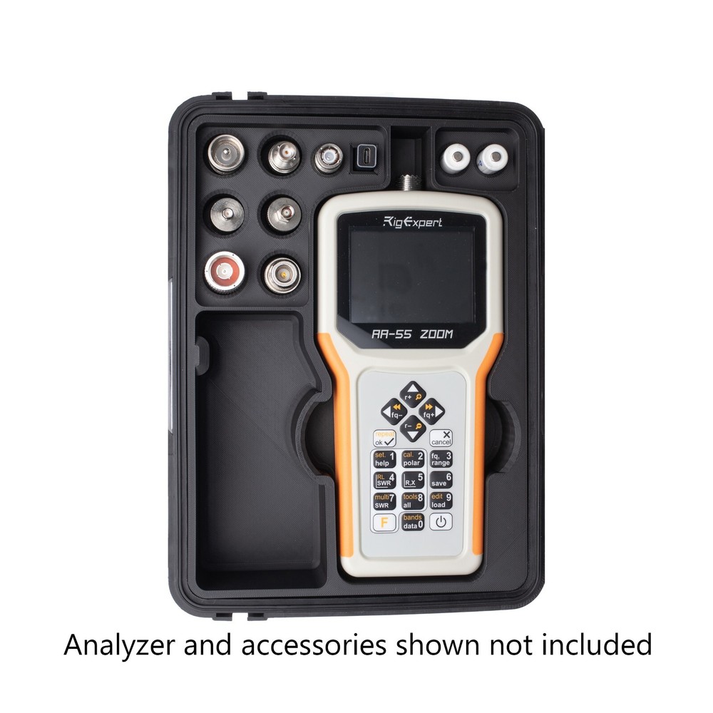 RigExpert AA-35 & AA-55 ZOOM Portable Antenna Analyzer Custom Carry Storage Case