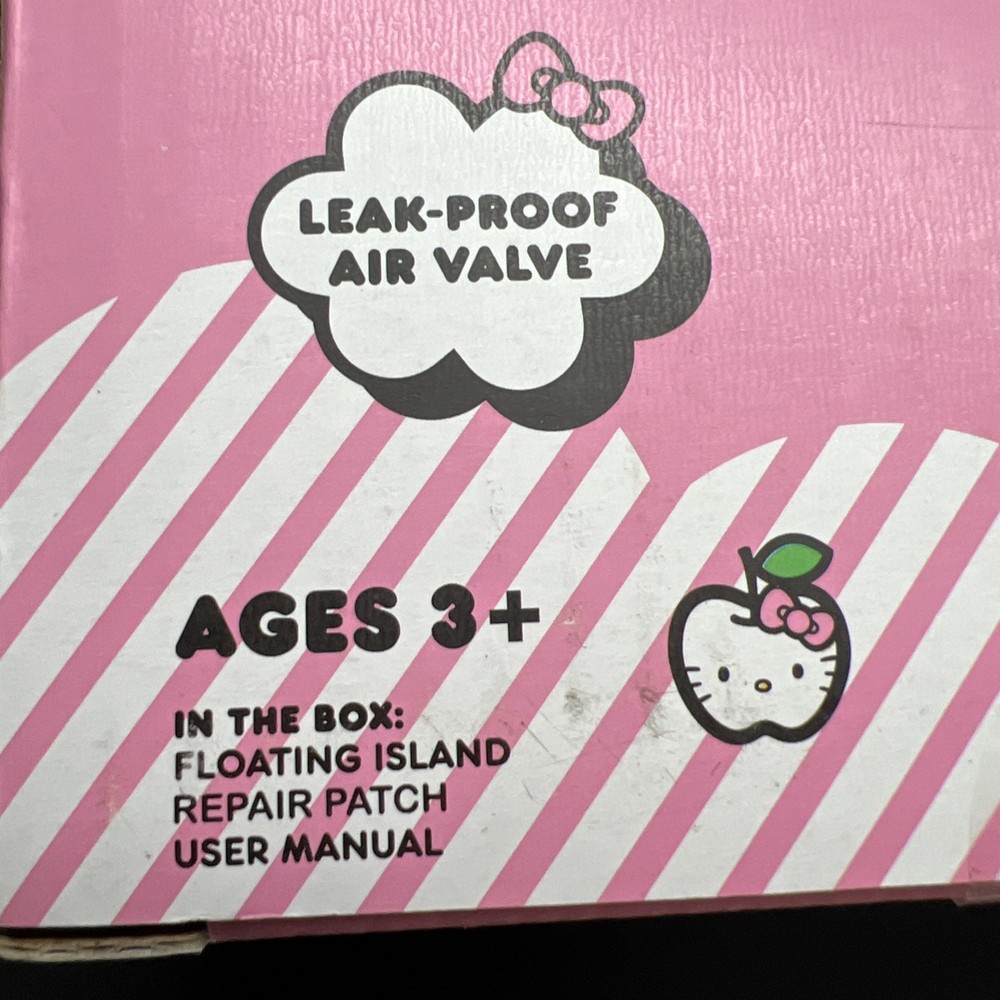 Hello Kitty Inflatable Floating Island Float Large - 4' Diameter NIP