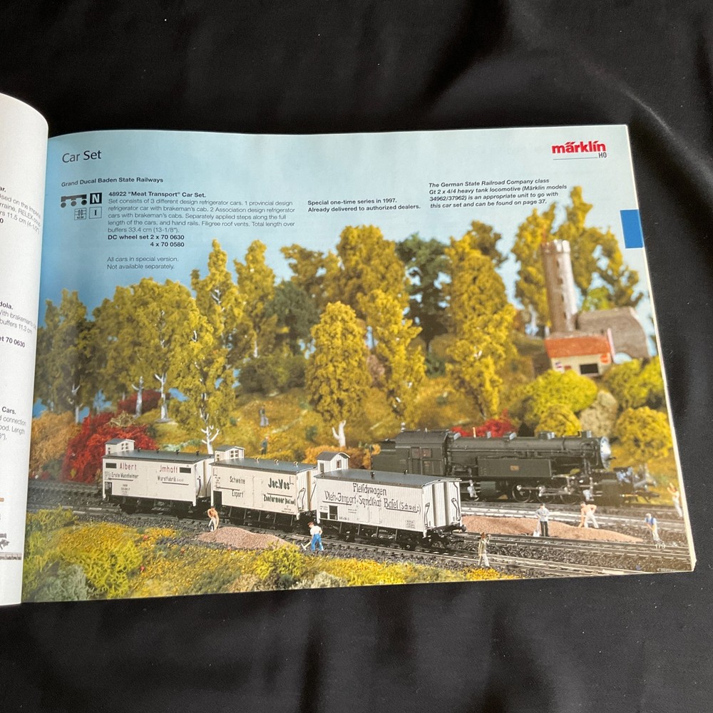 1997/98 E Complete Program MARKLIN HO TRAIN CATALOG & PRICE GUIDE - Good Cond.