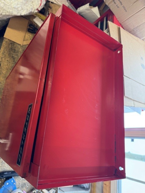 Vintage WATERLOO Side Hanging Toolbox Cabinet Box