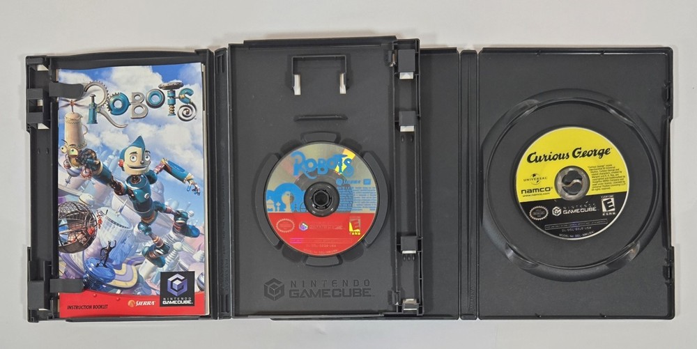 Nintendo GameCube Black Console Bundle Controller Memory Card 2 Games DOL-001