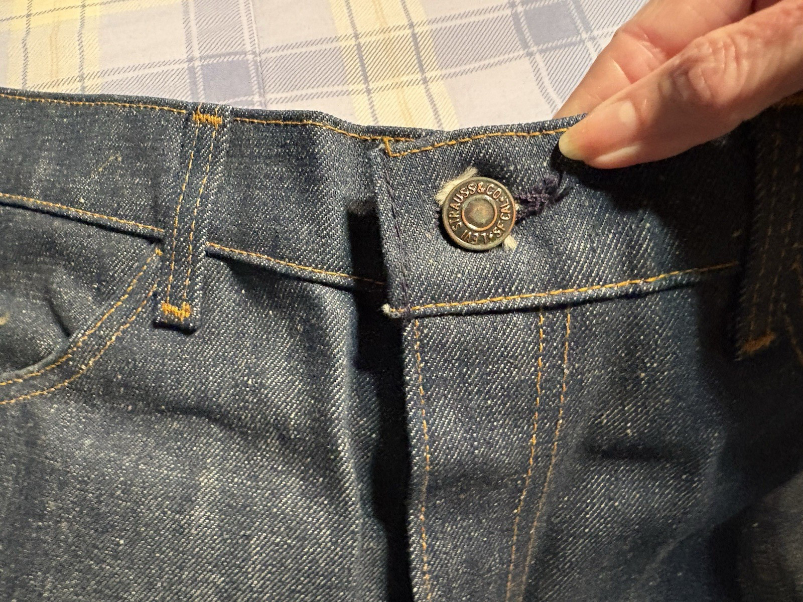 Vtg. Nwt Rare Levis Orange Tab 646 0217 Bell Bottom With Zipper 36X30 Flare Leg