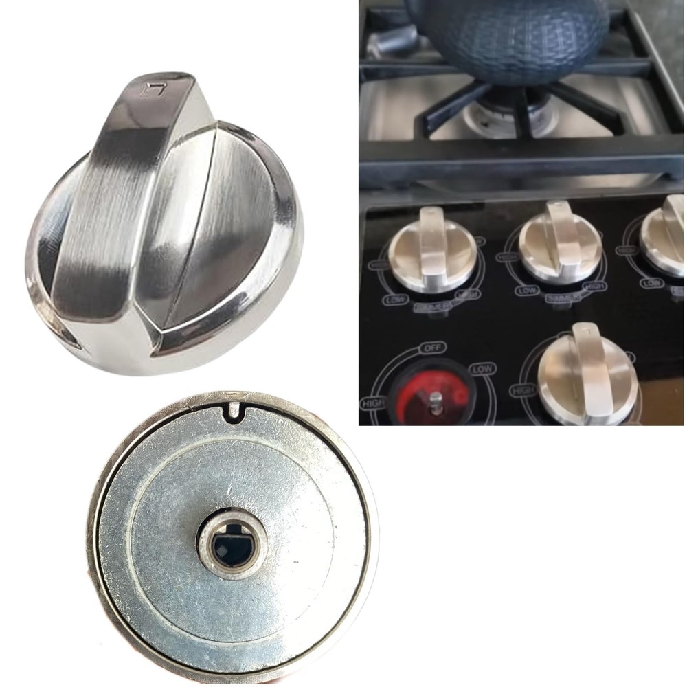 5 Pack Wolf Stove Knobs Replacement Stainless Steel Gas Cooktop Control Knobs US