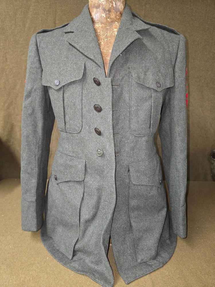 Vintage USMC Uniform Jacket with Rank