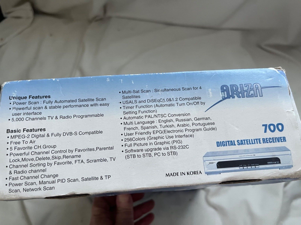 Ariza Digital Satellite Receiver Model 700