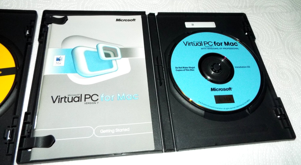 MICROSOFT VIRTUAL PC FOR MAC + OFFICE 2004 MAC+ 4 MISC. PROGRAMS W/KEYS READ!!!!