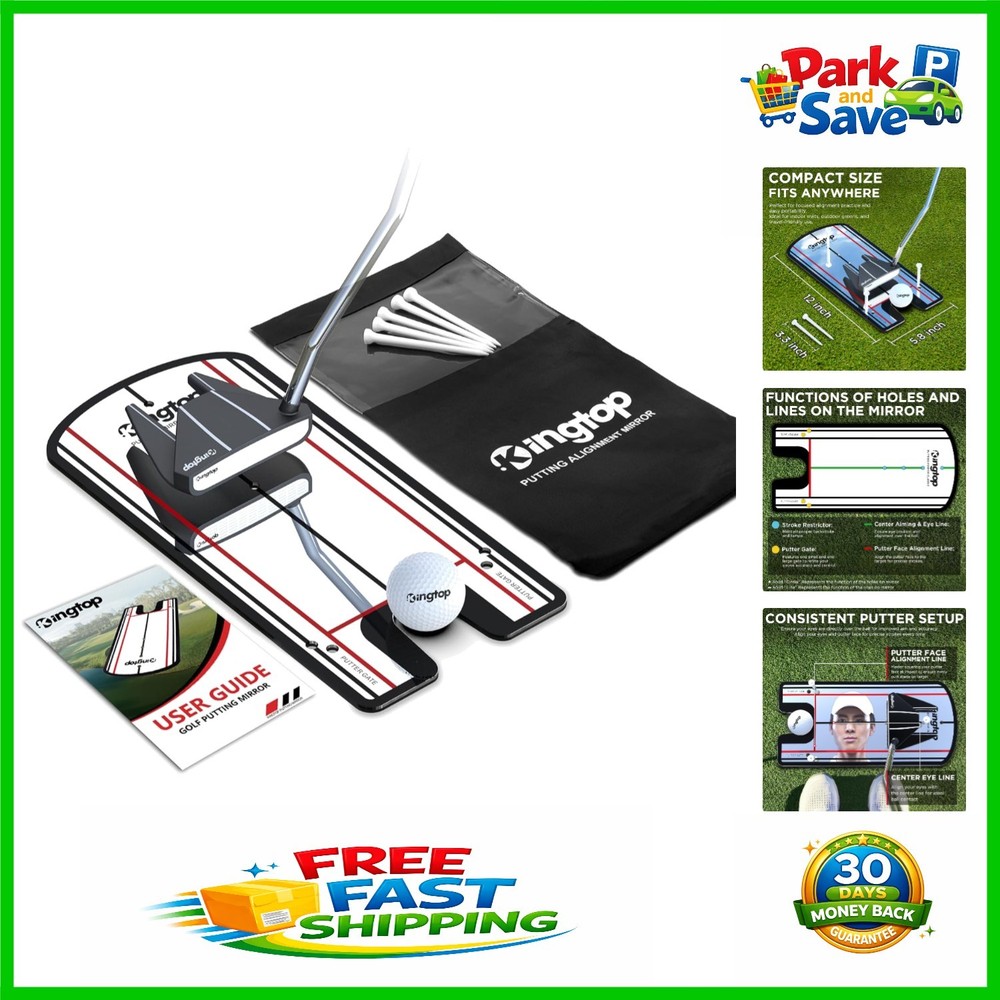 Master Your Putting: Foldable Alignment Mirror for Precision Training Anywhere