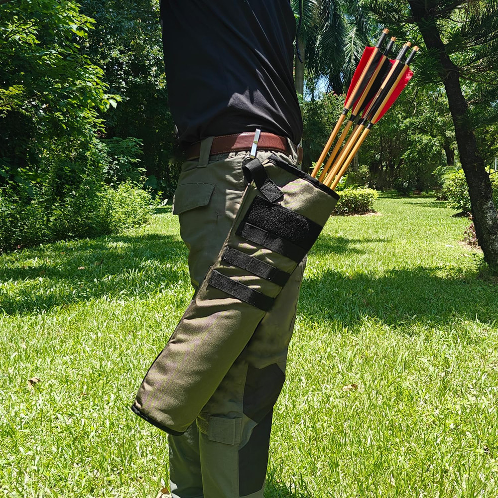 KRATARC Archery Lightweight Back Arrow Quiver Dual Use Foldable Compact Hip