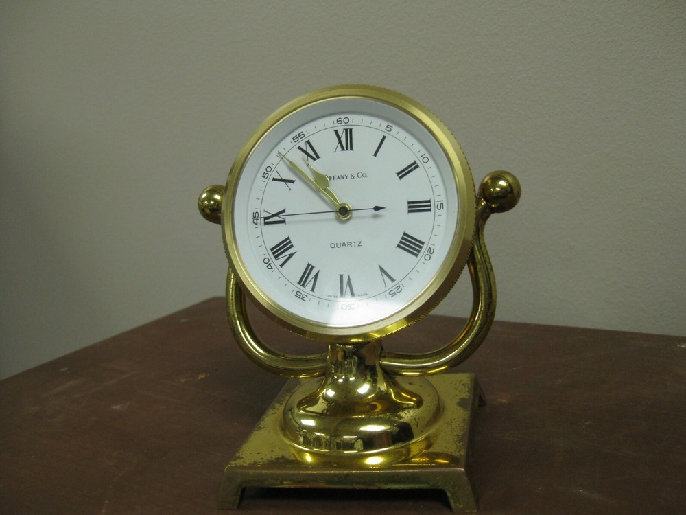 g206 1990s Tiffany&CO Miniature Clock