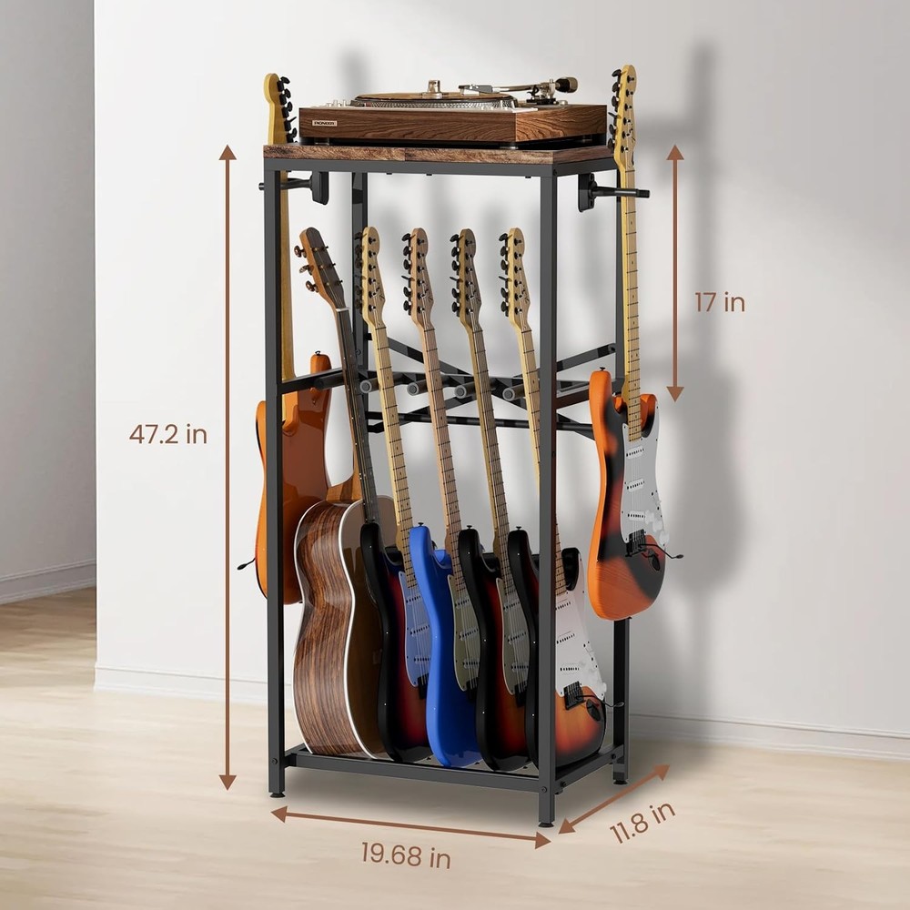 Guitar Stand for Multiple Guitars Guitar Rack Rustic Guitars Display Stand