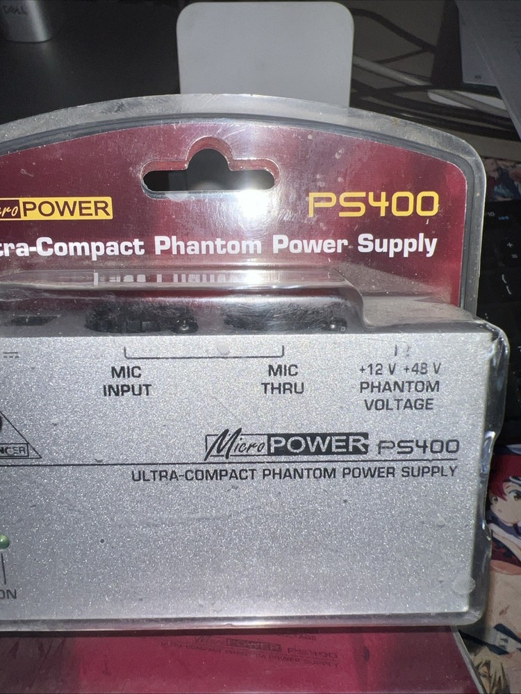Behringer Micropower PS400, Ultra compact Phantom Power Supply NEW