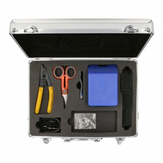 Fiber Optic Connector Tool Kit Cleaver Stripper Scissor VFL Case