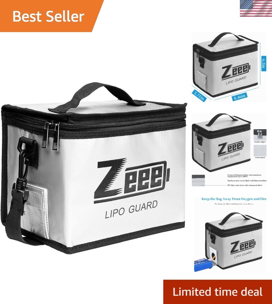 Fireproof Explosionproof Large Capacity Battery Storage Guard Pouch for Lipo ...