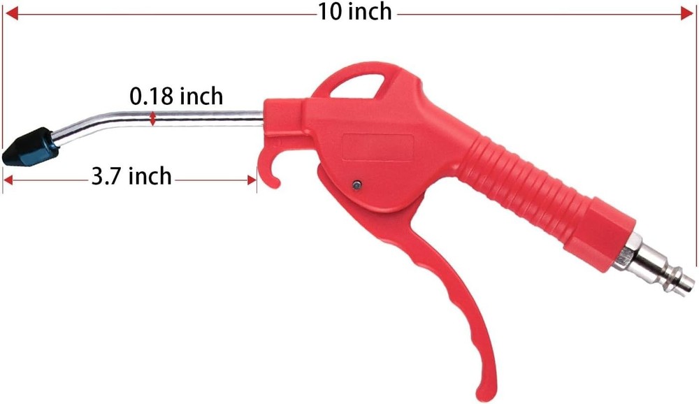 1 Pack Air Blow Gun with Ergonomic Grip - Essential Tool for Every Workshop