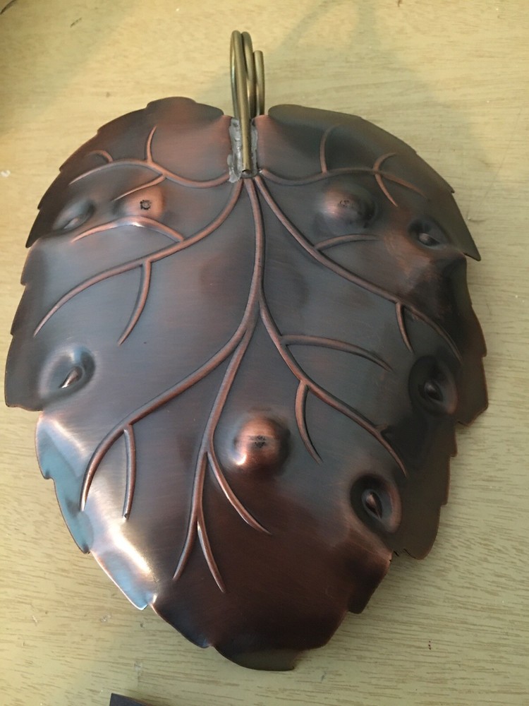 Coppercraft Guild Copper Art Leaf Shaped Bowl Tray.