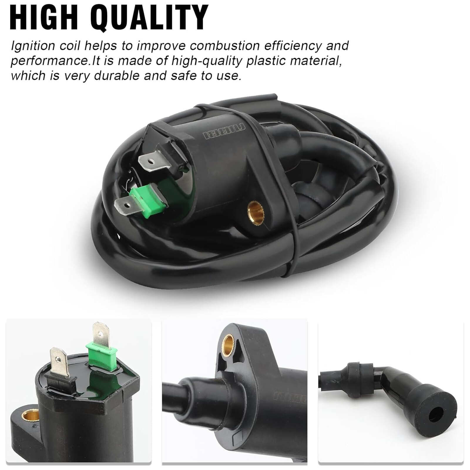 NIBBI Ignition Coil For GY6 50cc-250cc QMJ/QMI157 Go-Karts Mopeds ATV Dirt Bike