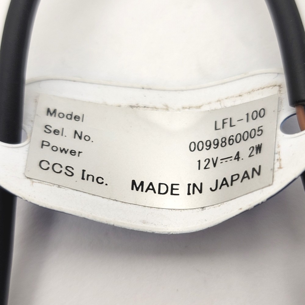 CCS LFL-100 Flat Edge Lit Diffuse Machine Vision Light Red, 12VDC, 100mm x 80mm