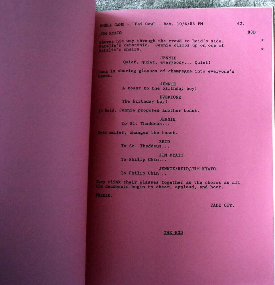 6 Original Shell Game Screenplays, Scripts Including Pai Gow, Dead Wrong....